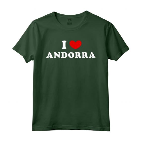 Amo Andorra Maglietta - Design Classico Vintage - Esprimi il tuo Amore per Andorra
