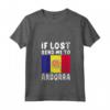 Donna Andorra Flag Souvenir - Maglietta con Collo a V 'Se perso mandami in Andorra' per Amanti di Andorra o come Souvenir