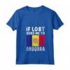 Donna Andorra Flag Souvenir - Maglietta con Collo a V 'Se perso mandami in Andorra' per Amanti di Andorra o come Souvenir