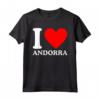 Maglietta I Love Andorra - I Heart Andorra - Mostra il tuo amore per Andorra con design audace e vivace