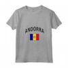 Donna Andorra Bandiera Orgogliosa Maglietta con Collo a V - Ideale per Mostrare Amore e Orgoglio per Andorra