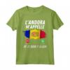 Bandiera Andorra Appelle et Je Dois Partir - Maglietta Drapeau de Andorra - Idee Cadeau Maillot pour Voyageurs
