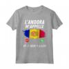 Bandiera Andorra Appelle et Je Dois Partir - Maglietta Drapeau de Andorra - Idee Cadeau Maillot pour Voyageurs