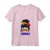 Donna Andorra - Maglietta Bandiera con Collo a V per Ragazza - Regalo Originale per la Mamma