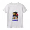 Donna Andorra - Maglietta Bandiera con Collo a V per Ragazza - Regalo Originale per la Mamma