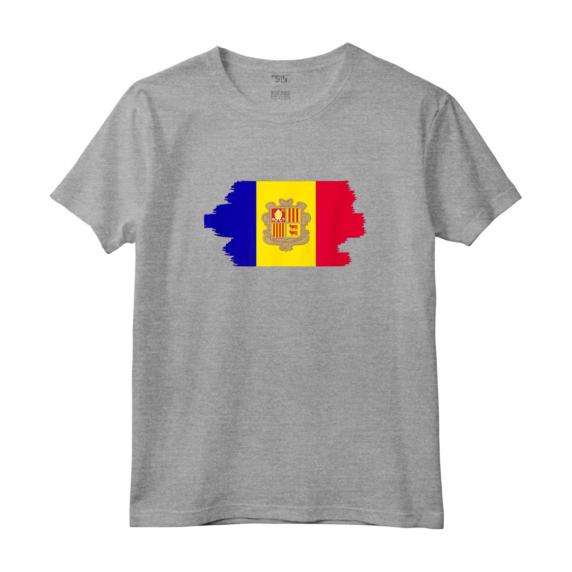 Bandiera Andorra Andorra Maglietta - Ideale come Regalo per le Radici di Andorra - Leggera e con Taglio Classico