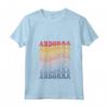 Donna Andorra Groovy Retro Andorra Maglietta con Collo a V - Design Vintage per gli Amanti di Andorra