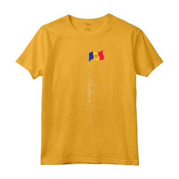 Bandiera di Andorra - Maglietta patriottica vintage per Espatriati Andorrani e Viaggiatori - Mostra il tuo Amore per Andorra!