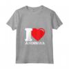 Donna Bandiera a Cuore I Love Andorra - Maglietta Vintage del Patriot Andorrano - Ideale per il Giorno dell'Indipendenza