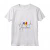 Donna Andorra Heartbeat Pride Andorran Flag Roots - Maglietta con Collo a V per Uomini, Donne e Bambini - Ideale per Mostrare il Tuo Orgoglio Andorra
