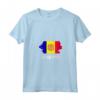 Donna Bandiera Andorra Andorra Maglietta con Collo a V - Ideale come Regalo per le Persone con Radici di Andorra