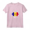 Donna Bandiera Andorra Andorra Maglietta con Collo a V - Ideale come Regalo per le Persone con Radici di Andorra