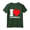 Bandiera a cuore I Love Andorra - Maglietta vintage per Patrioti di Andorra - Ideale per il Giorno dell'Indipendenza