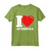Bandiera a cuore I Love Andorra - Maglietta vintage per Patrioti di Andorra - Ideale per il Giorno dell'Indipendenza