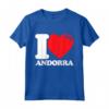 Bandiera a cuore I Love Andorra - Maglietta vintage per Patrioti di Andorra - Ideale per il Giorno dell'Indipendenza