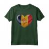 Cuore di Quercia - Emblema Bandiera Andorra Maglietta per l'Eredità Nazionale - Acquista Abbigliamento Patriottico Online