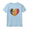 Cuore di Quercia - Emblema Bandiera Andorra Maglietta per l'Eredità Nazionale - Acquista Abbigliamento Patriottico Online
