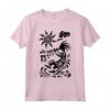 Native America Kokopelli con sole e nuvole - Maglietta Cultura Nativi Americani - Design Unico Disegnato a Mano