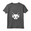 Donna Gatto d'Angora - Maglietta con Collo a V per Amanti dei Gatti HapTiger - Regalo Ideale per Proprietari di Gatti HapTiger