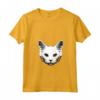 Donna Gatto d'Angora - Maglietta con Collo a V per Amanti dei Gatti HapTiger - Regalo Ideale per Proprietari di Gatti HapTiger