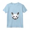 Donna Gatto d'Angora - Maglietta con Collo a V per Amanti dei Gatti HapTiger - Regalo Ideale per Proprietari di Gatti HapTiger