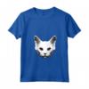 Donna Gatto d'Angora - Maglietta con Collo a V per Amanti dei Gatti HapTiger - Regalo Ideale per Proprietari di Gatti HapTiger