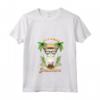 Donna Gatto Turco d'Angora - Holiday Beach Cocktail Maglietta con Collo a V - Costume da Bevitore per Amanti dei Gatti