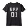 BFF 01 - Migliori Amici per Sempre - Migliore Amica Maglietta con Design Sportivo - Regalo Compleanno Natale