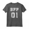 BFF 01 - Migliori Amici per Sempre - Migliore Amica Maglietta con Design Sportivo - Regalo Compleanno Natale