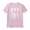 BFF 01 - Migliori Amici per Sempre - Migliore Amica Maglietta con Design Sportivo - Regalo Compleanno Natale