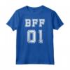 BFF 01 - Migliori Amici per Sempre - Migliore Amica Maglietta con Design Sportivo - Regalo Compleanno Natale