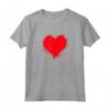 Maglietta Cuore Rosso con Inchiostro Splatter per San Valentino - T-shirt Amore Cuori San Valentino per Donne, Uomini, Ragazze, Ragazzi