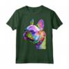 Frenchie Bulldog Francese Ritratto Pop Art Bouledogue Maglietta - Grande Regalo per Proprietari di Bulldog - Motivo per Cani