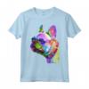 Frenchie Bulldog Francese Ritratto Pop Art Bouledogue Maglietta - Grande Regalo per Proprietari di Bulldog - Motivo per Cani