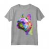 Frenchie Bulldog Francese Ritratto Pop Art Bouledogue Maglietta - Grande Regalo per Proprietari di Bulldog - Motivo per Cani