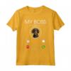 Bassotto My Boss - Maglietta per Amanti degli Animali e Proprietari di Cani - Regalo Ideale per Cani Papà e Cani Mamma