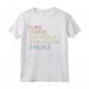 Bracco Ungherese Cane Vizsla Dog Caffè Vintage Retro Maglietta - I Like Coffee My Vizsla And Maybe 3 People - Stile Retrò