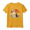 Cane da Compagnia Beagle Retro Sunset Maglietta - Design Carino con Tramonto Retrò - Ideale per Amanti dei Cani