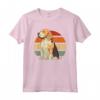 Cane da Compagnia Beagle Retro Sunset Maglietta - Design Carino con Tramonto Retrò - Ideale per Amanti dei Cani