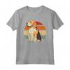 Cane da Compagnia Beagle Retro Sunset Maglietta - Design Carino con Tramonto Retrò - Ideale per Amanti dei Cani
