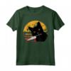 Cat What? Divertente gatto nero camicia - Regalo unico per amanti dei gatti - Ideale per Halloween e feste speciali