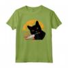 Cat What? Divertente gatto nero camicia - Regalo unico per amanti dei gatti - Ideale per Halloween e feste speciali