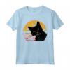 Cat What? Divertente gatto nero camicia - Regalo unico per amanti dei gatti - Ideale per Halloween e feste speciali