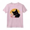 Cat What? Divertente gatto nero camicia - Regalo unico per amanti dei gatti - Ideale per Halloween e feste speciali