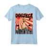 Retro Dogzilla Giapponese Piccolo Levriero Italiano Maglietta - Design Divertente per Amanti dei Cani - Regalo Unico