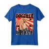 Retro Dogzilla Giapponese Piccolo Levriero Italiano Maglietta - Design Divertente per Amanti dei Cani - Regalo Unico