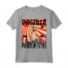 Retro Dogzilla Giapponese Piccolo Levriero Italiano Maglietta - Design Divertente per Amanti dei Cani - Regalo Unico