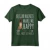Funny Belgian Malinois Cani Mi Redono Felice Maglietta - Ideale per Amanti dei Cani - Regalo Divertente per Animali Domestici