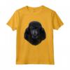 Faccia di Cane Barboncino Nero - Maglietta Divertente per Appassionati di Animali - Design Unico a Tema Cane