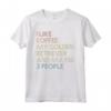 Golden Retriever Cane Dog Caffè Vintage Retro Maglietta - I Like Coffee My Golden Retriever And Maybe 3 People - Stile Vintage
